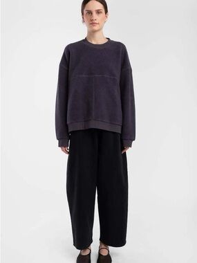 Micaela Greg Midnight Brushed Terry Sweatshirt Size medium